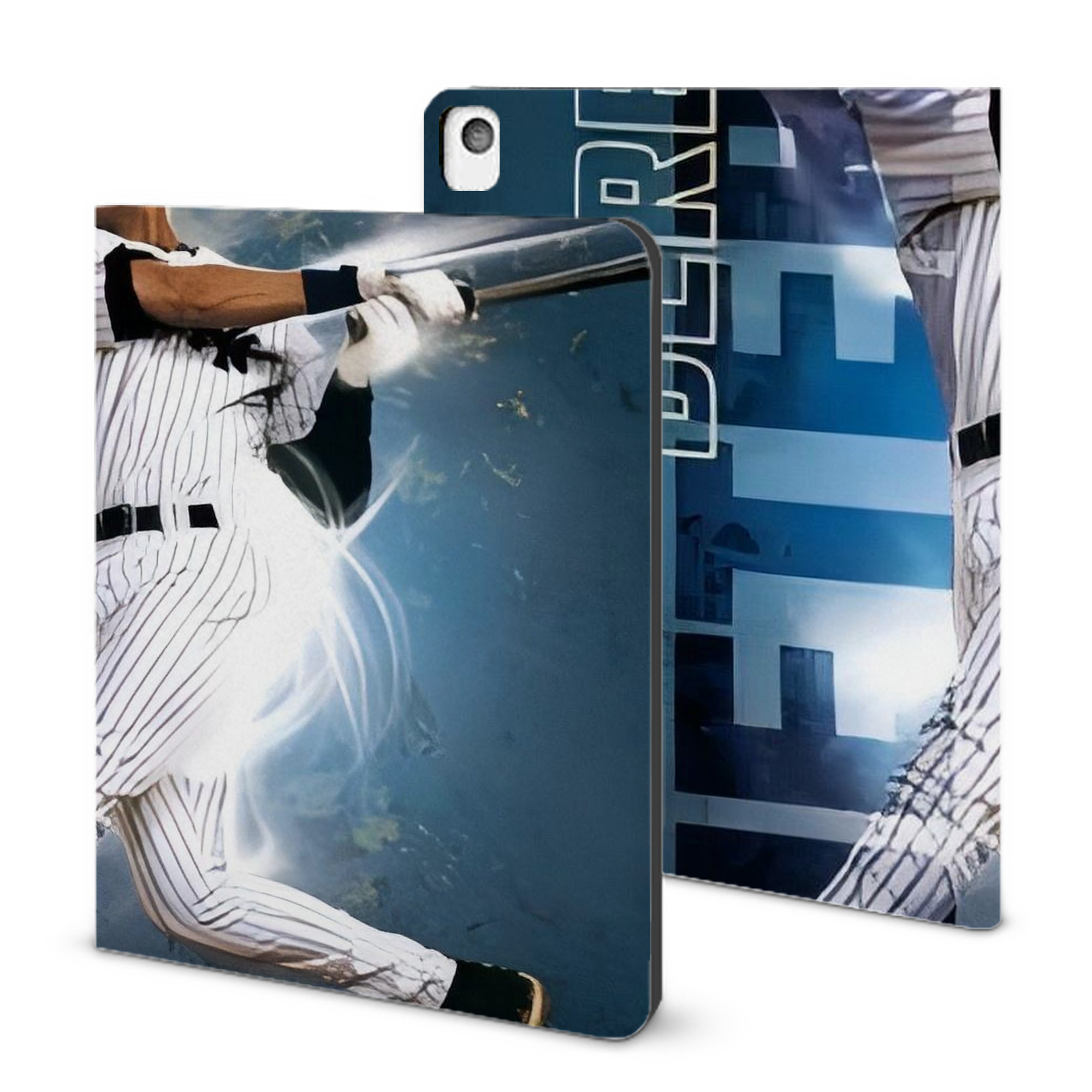 Derek Jeter 99 IPad Book-Style Case With Pencil Slot – Slim PU & TPU Cover – Full Protection, Precise Fit, Water & Scratch Resistant